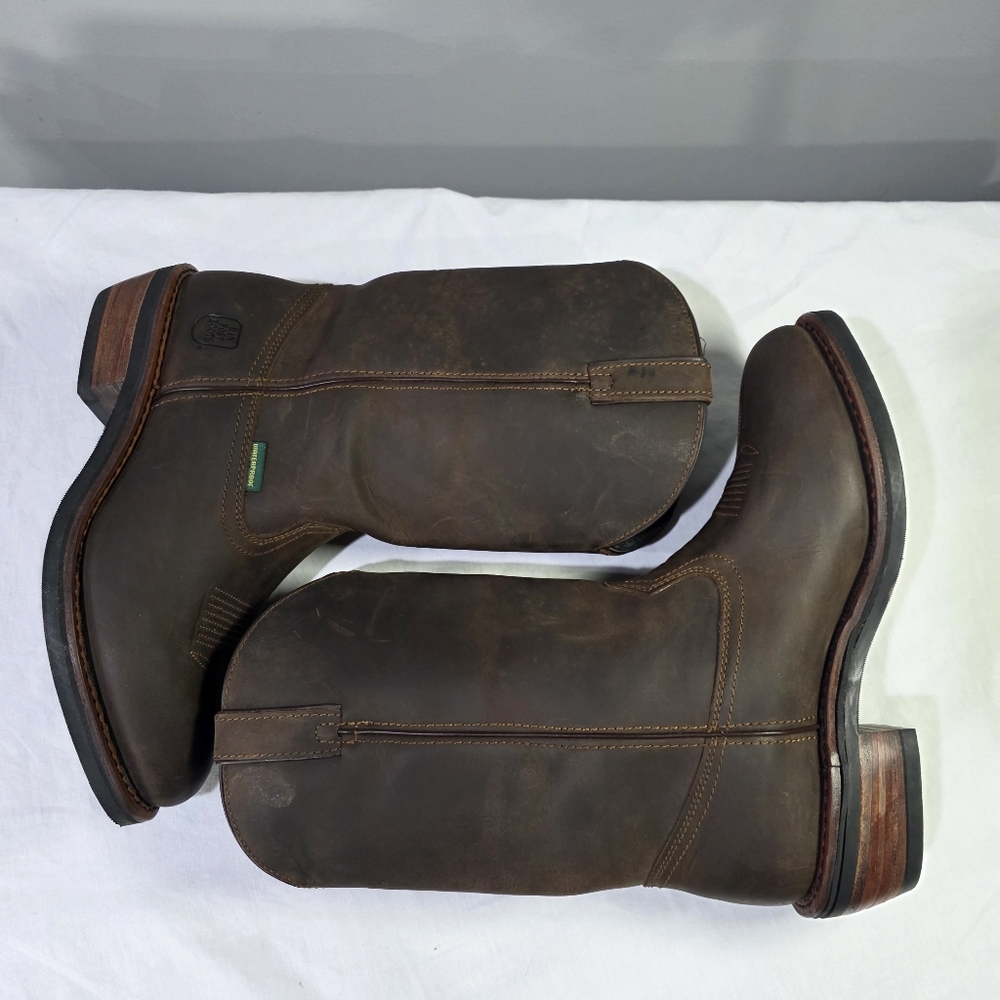 Dan Post Men's Albuquerque Waterproof Leather Soft Toe Western Boots, 12". 11EW - Picture 6 of 10